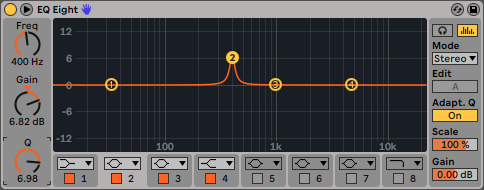 EQ Eight Ableton Live que es la Q Cursos Go Music Pro