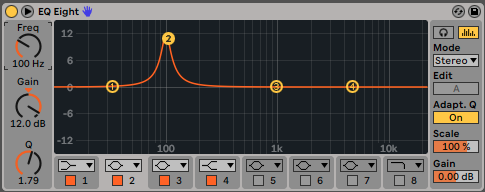 EQ Eight Ableton Live que es Frecuencia Cursos Go Music Pro