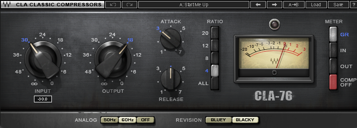 Compresor CLA -76 Audio Waves Plugin VST audio emulación analógica