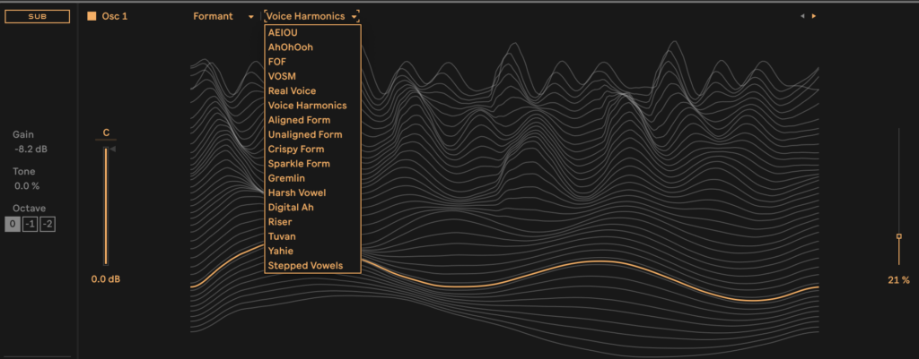 tabla de ondas Wavetable Ableton