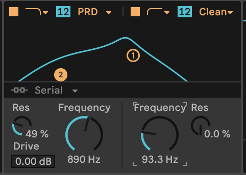 Filtros Wavetable Ableton Live 12