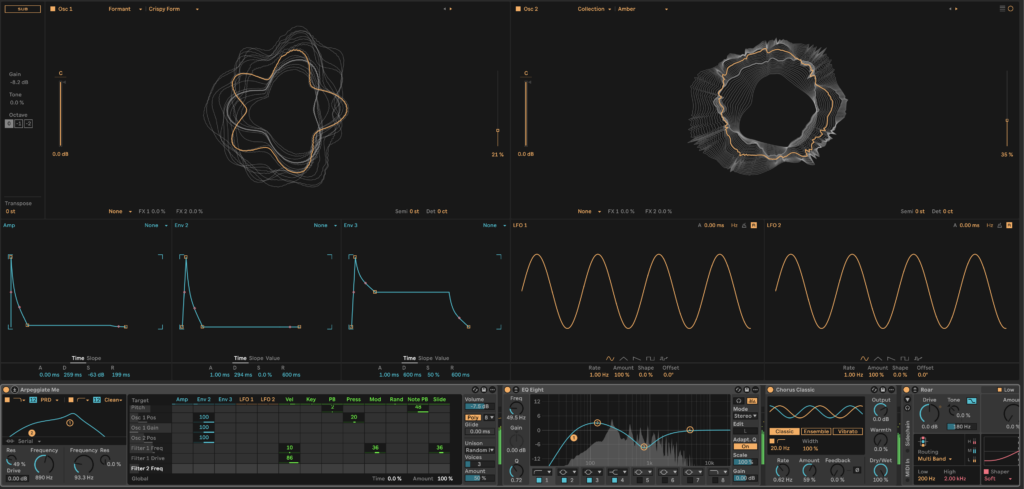 Wavetable cadena de efectos ableton live 12