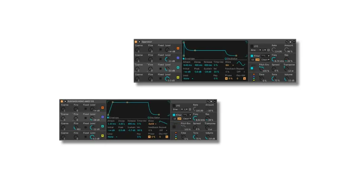como hacer bass line operator ableton